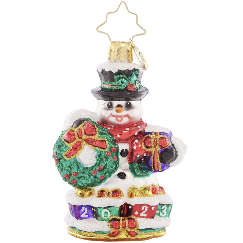 Christopher Radko Holly Jolly Snowman 2023 Ornament | 1021419 | Borsheims