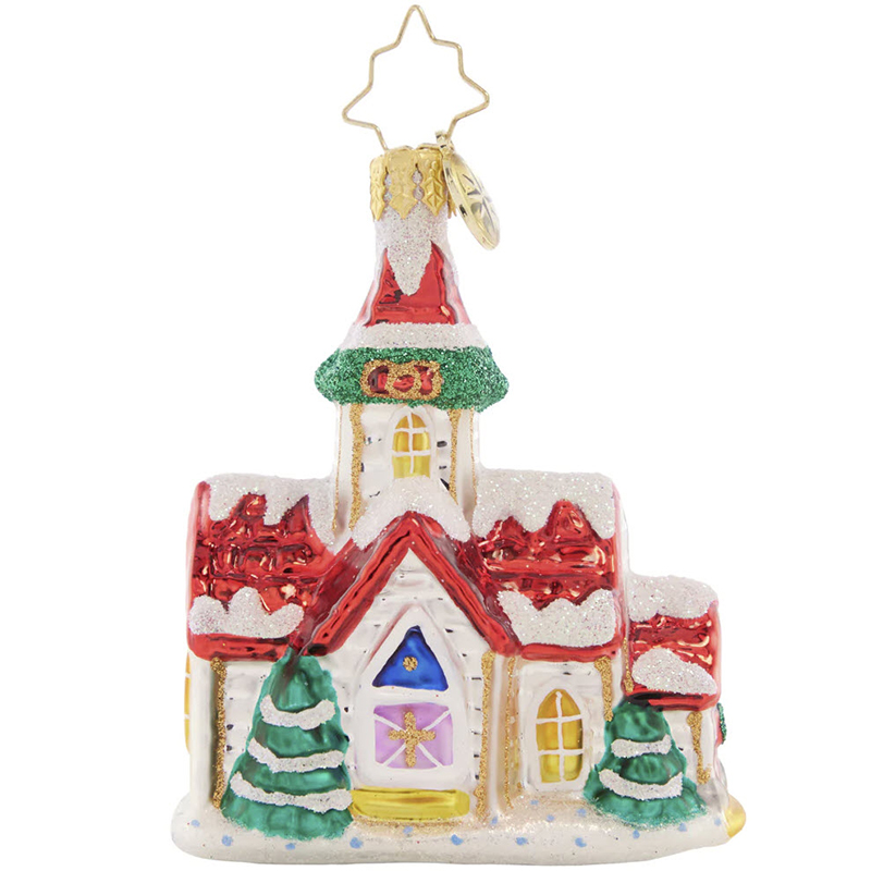 Christopher Radko Enchanting Country Chapel Gem Ornament | 1021428 ...