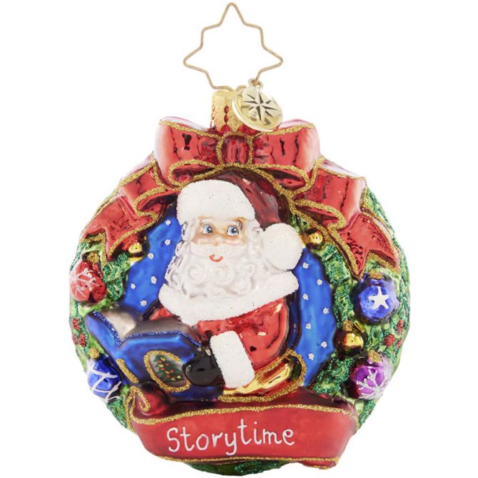 Christopher Radko Santa's Story Time Gem Ornament