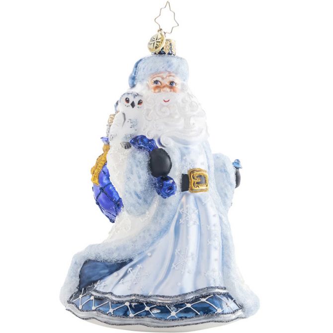 Christopher Radko Winter Wonderland Santa Ornament