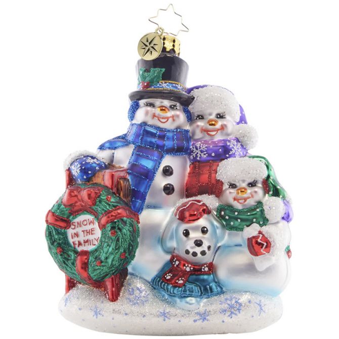 Christopher Radko Snow In The Family Ornament