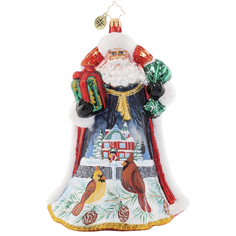 Christopher Radko Santa's Snowy Scene 2023 Ornament 1021630 Borsheims