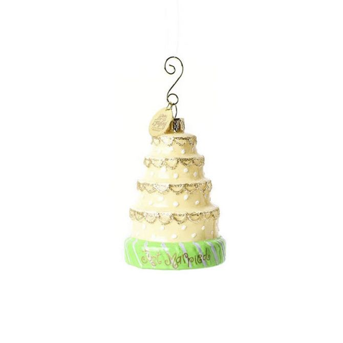 Coton Colors Wedding Cake Shaped Ornament