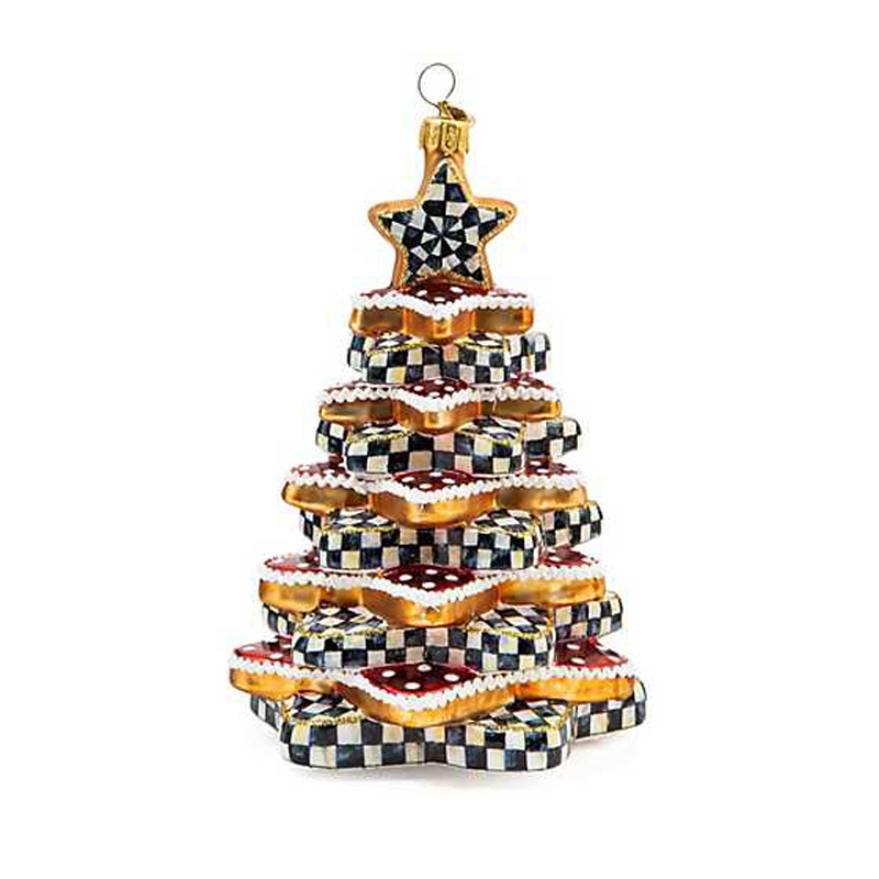 MacKenzie-Childs Glass Ornament, Gingerbread Tree | 53913-2246 | Borsheims