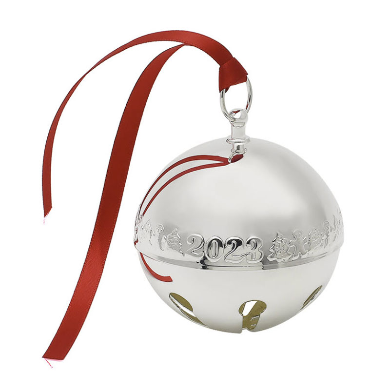 Wallace Silver Plated Sleigh Bell Ornament, 2023 5299432 Borsheims