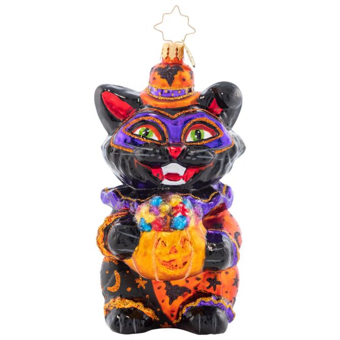 Christopher Radko Dapper Black Cat Ornament