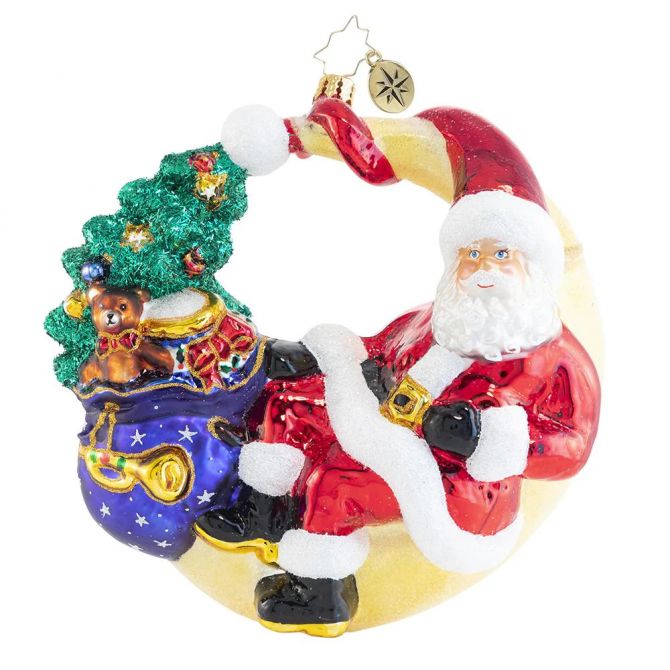 Christopher Radko Over The Moon For Christmas Ornament