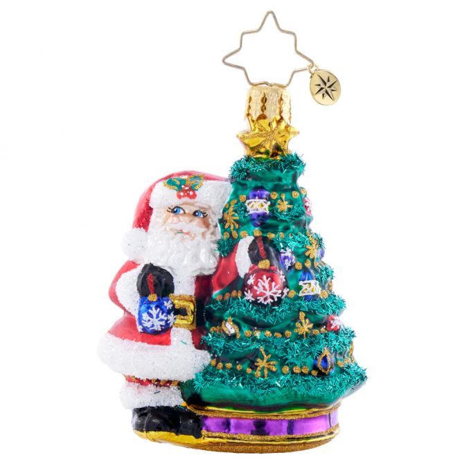 Christopher Radko Deck the Halls Santa Ornament