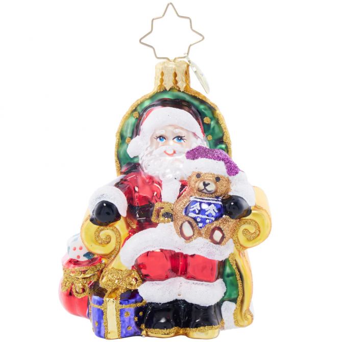 Christopher Radko Strike a Pose Santa Ornament