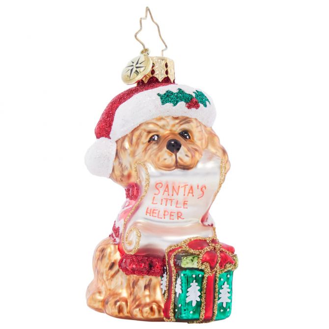 Christopher Radko Festive Furry Friend Ornament