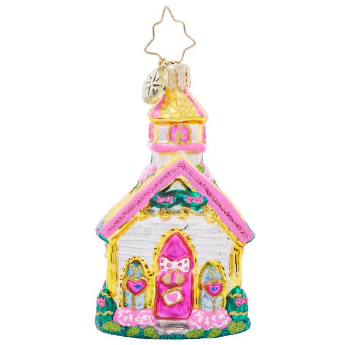 Christopher Radko Charming Wedding Chapel Ornament