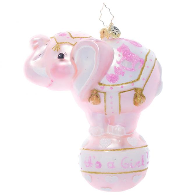 Christopher Radko Balancing Baby Girl Ornament