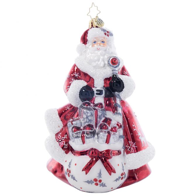 Christopher Radko Frosty Fawn Santa Ornament