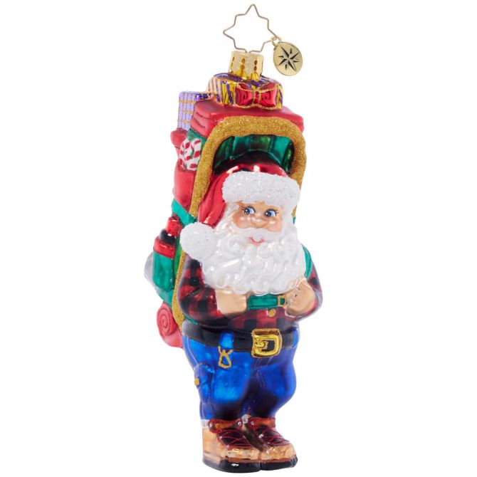 Christopher Radko Santa's Trail Trek Ornament