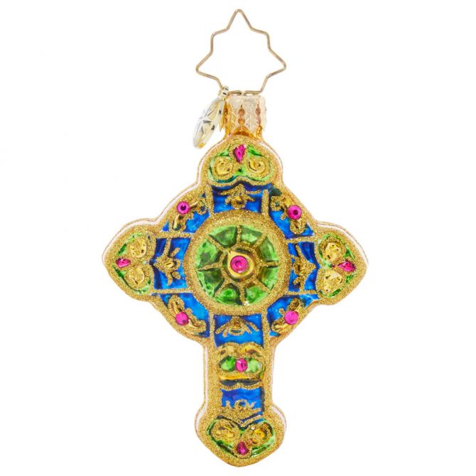 Christopher Radko Brilliant Bejeweled Cross Ornament