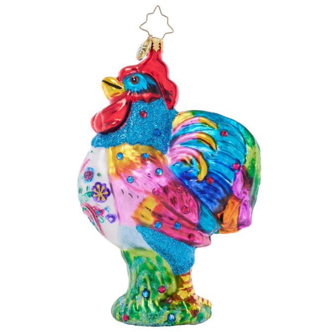 Christopher Radko Radiant Rooster Ornament