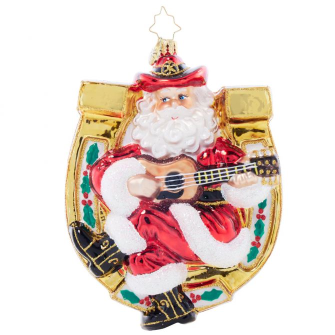 Christopher Radko Santa's Lucky Tune Ornament