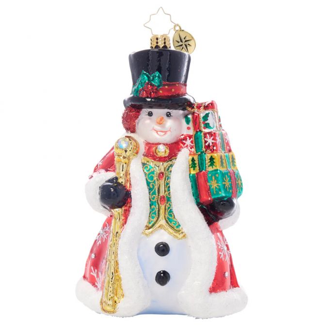 Christopher Radko Gemstone Gentleman Snowman Ornament