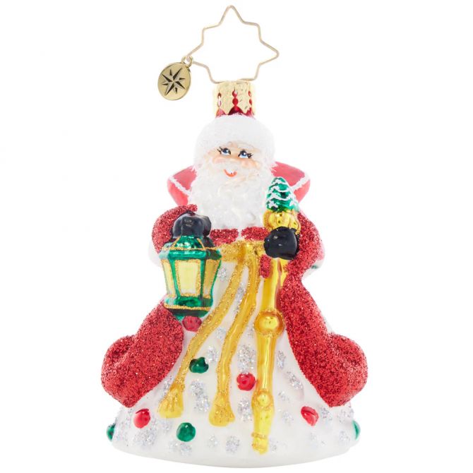 Christopher Radko Peppermint Sparkle Nicholas Ornament