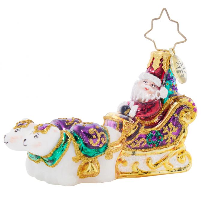 Christopher Radko Polar Pals Sleigh Ride Ornament