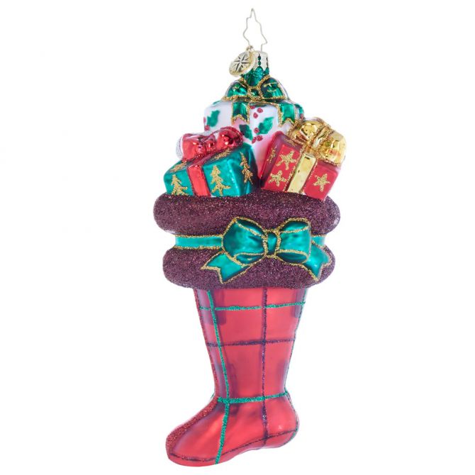 Christopher Radko Festive Tartan Treasures Ornament