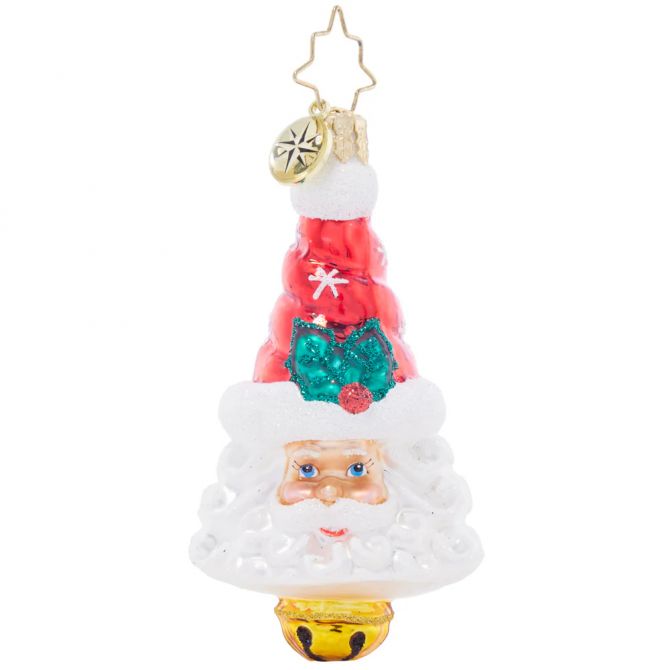 Christopher Radko Sleigh Bell Santa Ornament