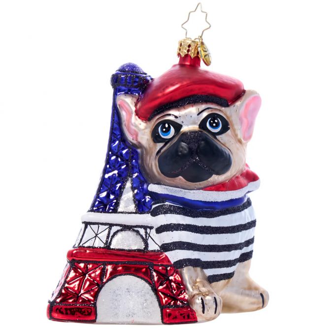 Christopher Radko Parisian Paws Ornament