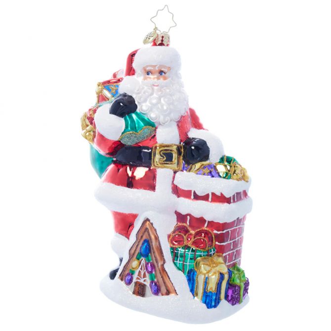 Christopher Radko Down The Chimney St. Nick Ornament