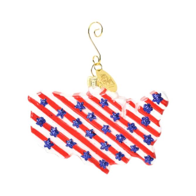 Coton Colors Stars and Stripes Shaped Ornament