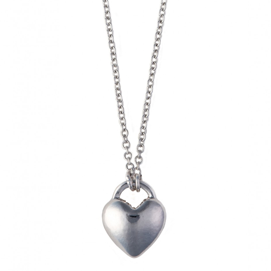Spartina 449 Sea La Vie Love / Heart Silver Necklace, 18