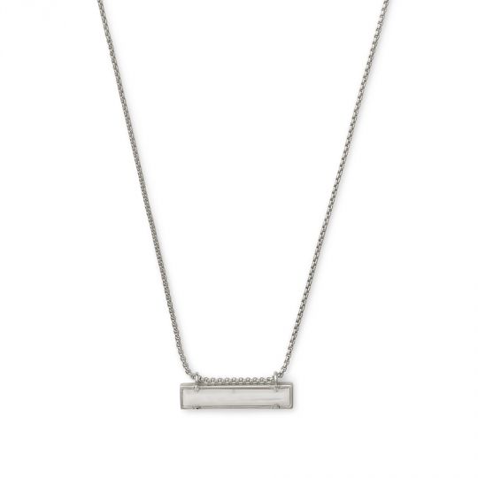 kendra scott silver bar necklace