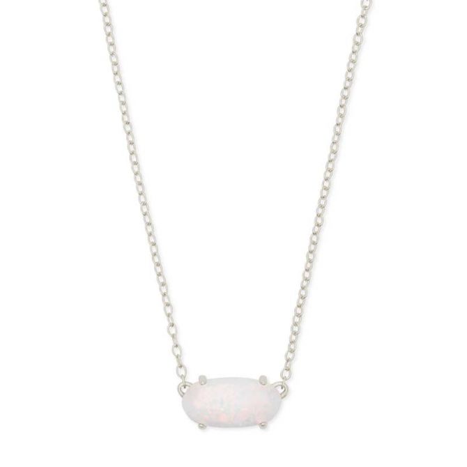 Kendra scott white kyocera opal deals necklace