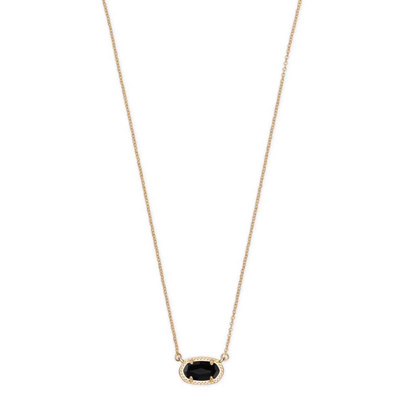 Kendra Scott Ember Gold Pendant Necklace in Black | 4217717052 | Borsheims