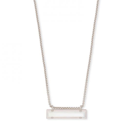 kendra scott silver bar necklace