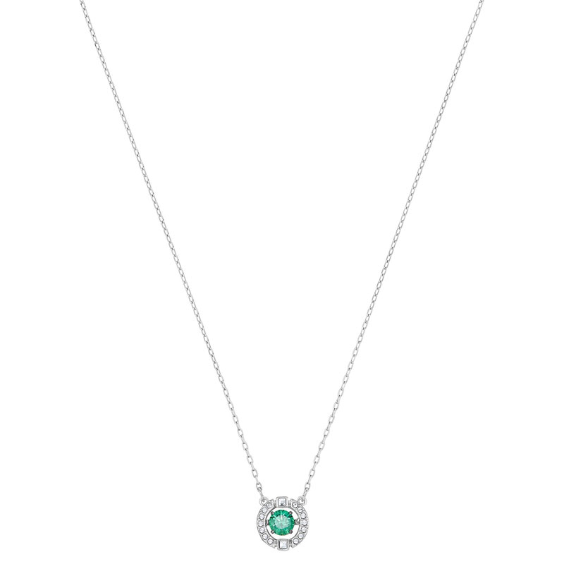 Swarovski Sparkling Dance Necklace, Green in Silver Tone | Borsheims