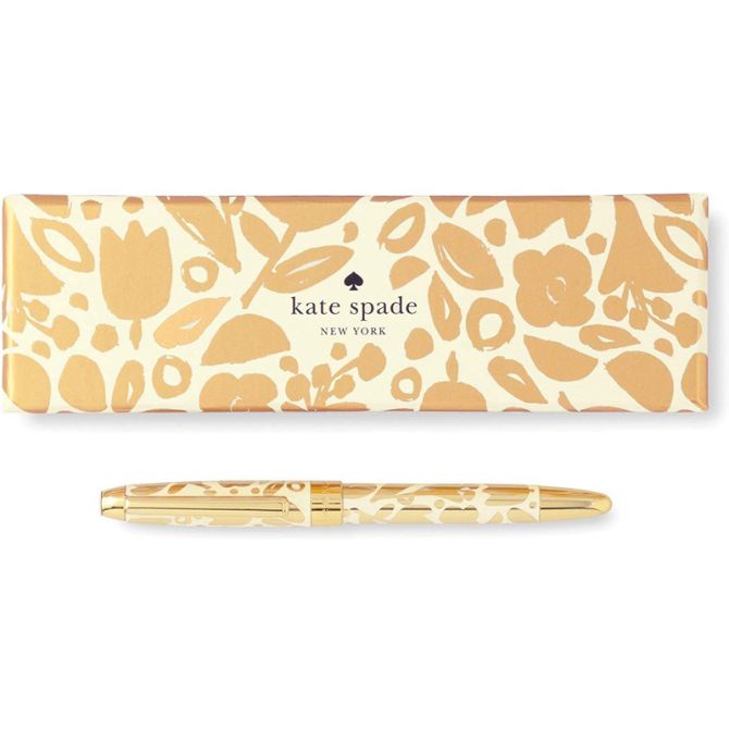 Kate Spade Golden Floral Ballpoint Pen