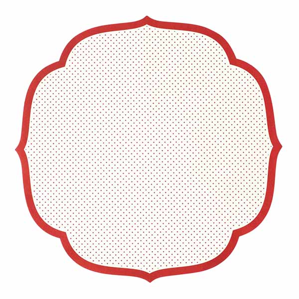 Hester & Cook Red Swiss Dot Placemat, 12 Sheets | KP1194 | Borsheims