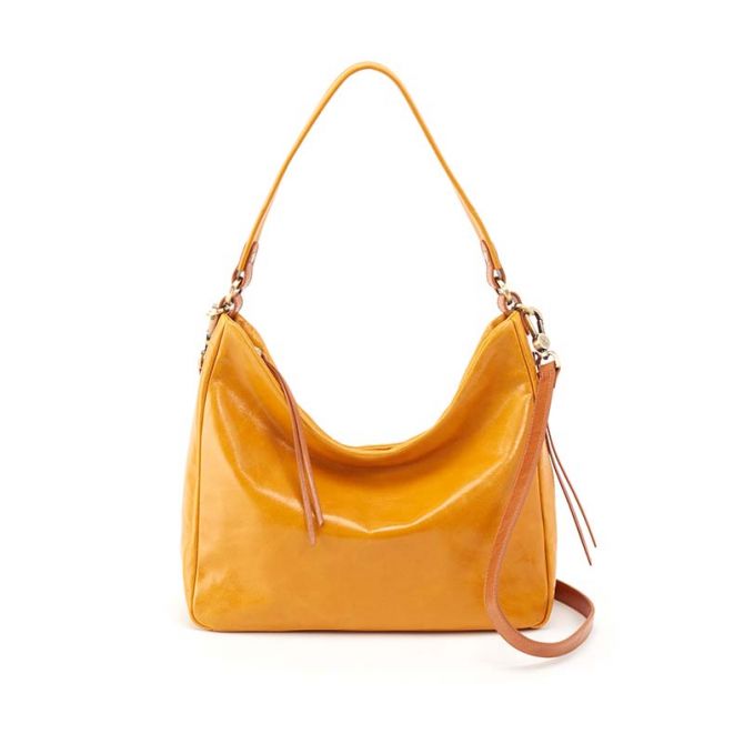 Hobo International Delilah Convertible Crossbody Shoulder Bag Amber