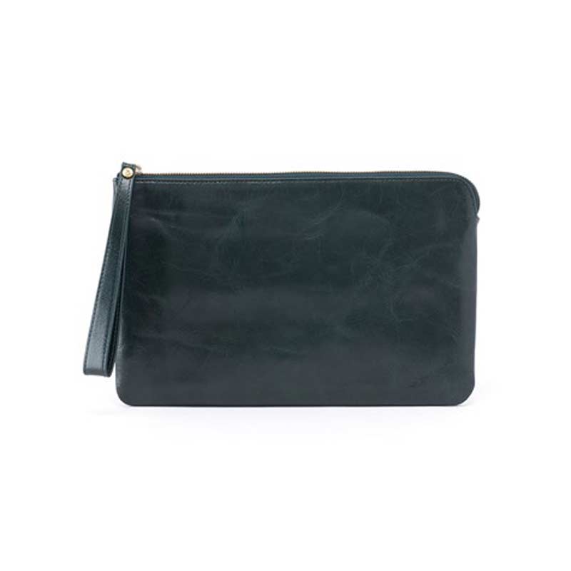 Hobo Wayfare Wristlet Clutch, Evergreen | VI-35445EVRG | Borsheims