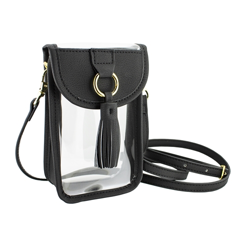 Capri Design Black Cell Phone Crossbody