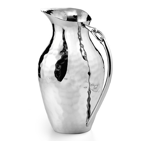 Mary Jurek Omega Water Pitcher With Ring, 10.5"