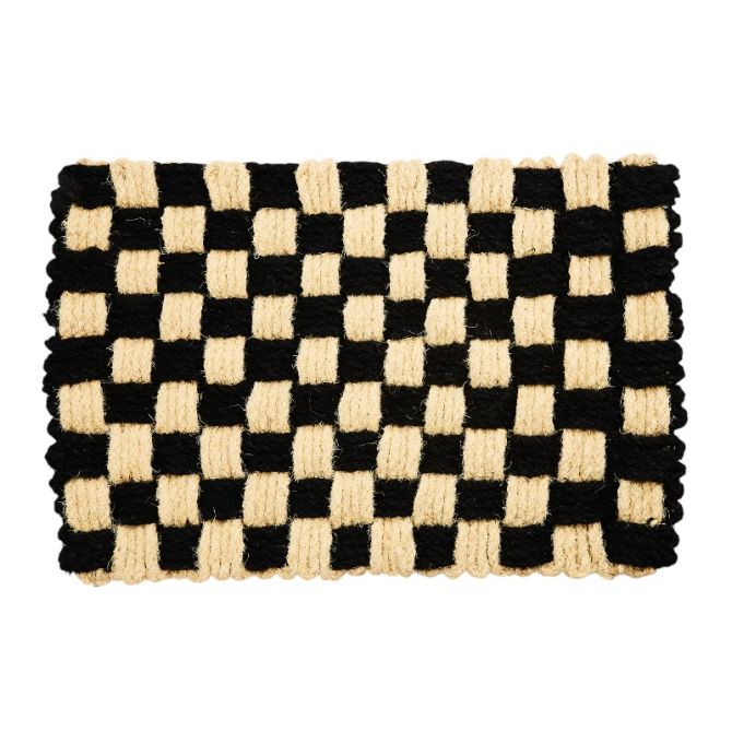 MacKenzie-Childs Woven Check Entrance Doormat