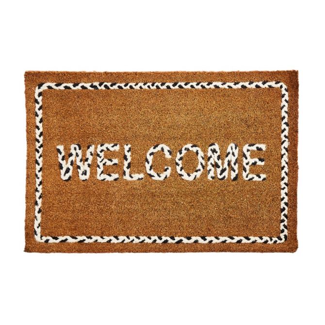 MacKenzie-Childs Braided Welcom Entrance Doormat