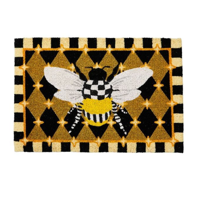 MacKenzie-Childs Honeycomb with Bees Entrance Doormat