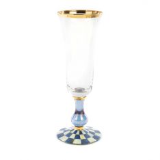 MacKenzie-Childs Royal Check Champagne Flute