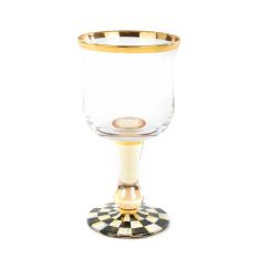 MacKenzie-Childs Courtly Check Wine Glass