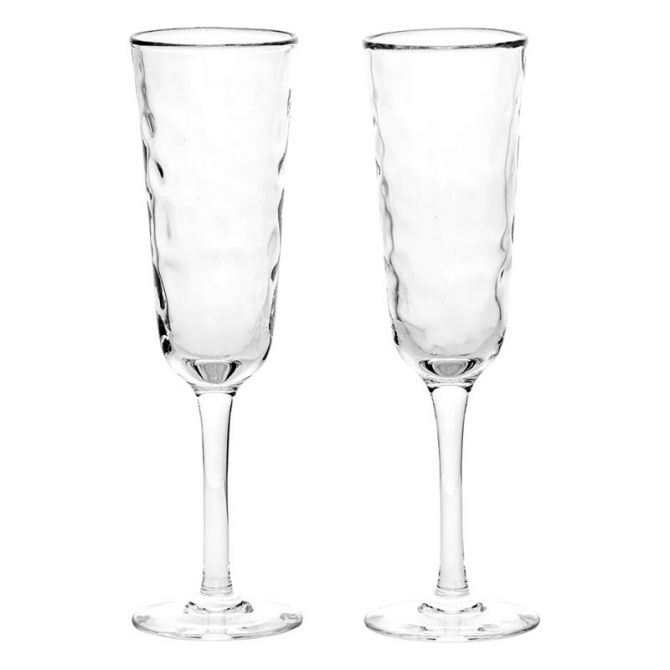 Juliska Puro Toasting Flutes, Set of 2