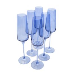 Estelle Colored Wine Glasses - Set of 6, Amethyst– Blue Print