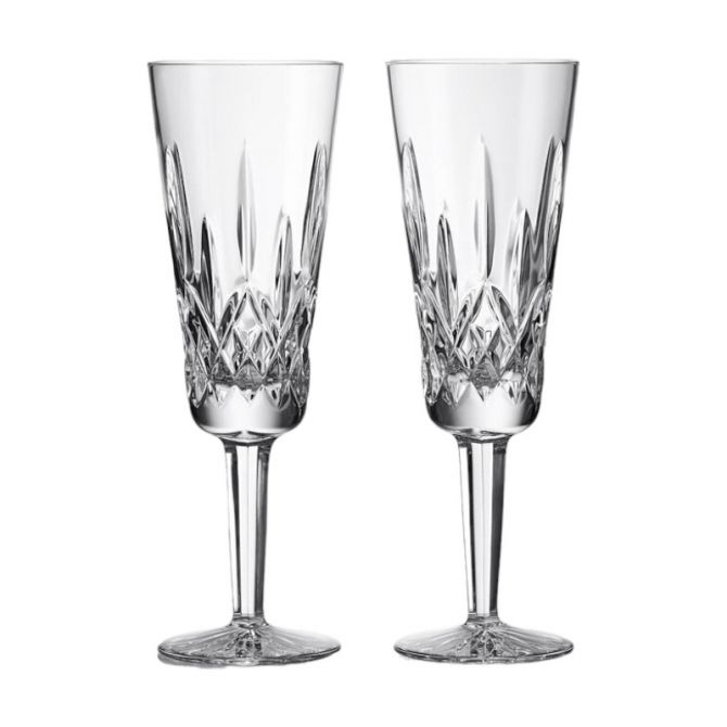 Waterford Lismore 7.5 Fl oz Flutes, Set of 2