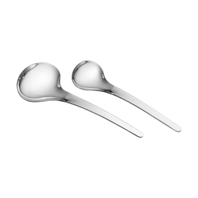 Georg Jensen Bloom Serving Spoons, Set of 2